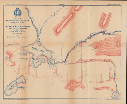 1879 Tweedy Map of the Beaver River, Adirondack Region, New York