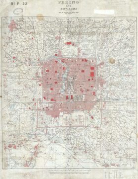 1909 Britsh War Office Map of Beijing (Peking), Payment 2 of 2