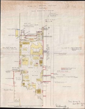 1900 Cowie Map of the British Legation, Beijing (Boxer Rebellion)