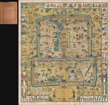 1936 Frank Dorn Map of Beijing or Peking, China