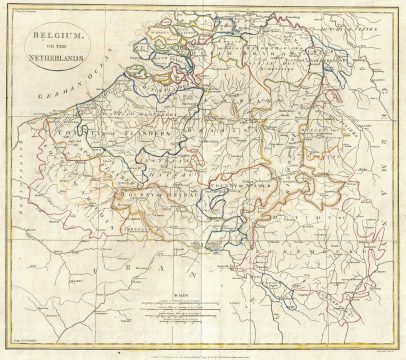 1799 Clement Cruttwell Map of Belgium or the Netherlands