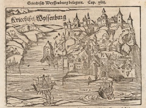 1550 Sebastian Münster View of Belgrade