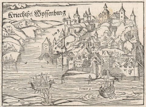 1550 Sebastian Münster View of Belgrade