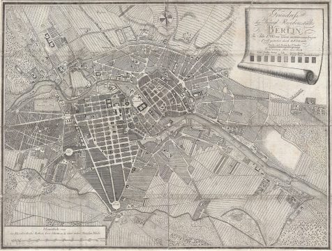 1786 Sotzmann Map of Berlin, Germany
