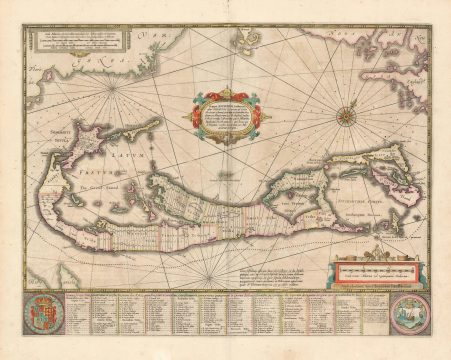 1654 Jansson / Hondius Map of Bermuda