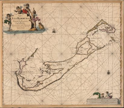 1684 / 1702 van Keulen Nautical Map of Bermuda