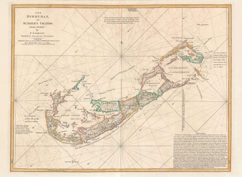 1794 Lempriere Map of Bermuda