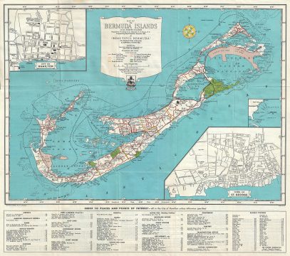 1945 Bell Map of Bermuda