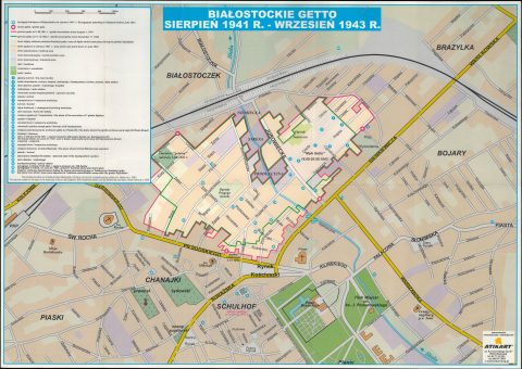 2013 Atikart Historical Map of the Bialystok Ghetto
