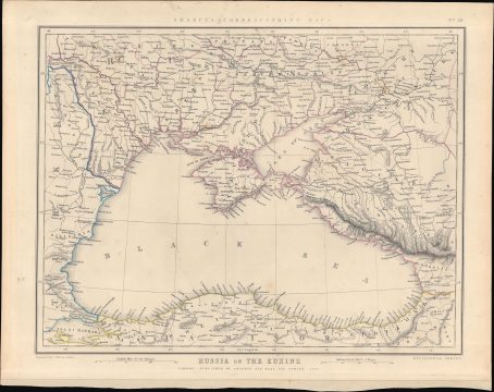 1847 Lowry / Sharpe Map of the Black Sea Region