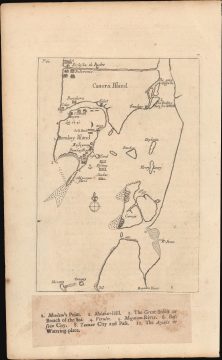 1672 Fryer Map of Bombay or Mumbai, India (First Printed Map of Bombay)