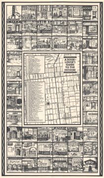 1991 Holder and Newman Book Lover's Map of the Mission, San Francisco