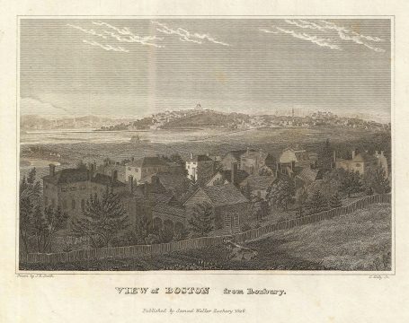 1828 Smith View of Boston, Massachusetts