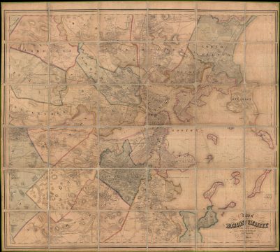 1859 Walling Case Map of Boston, Massachusetts