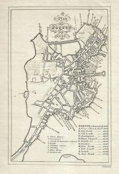 1820 Bowen Map of Boston and Vicinity