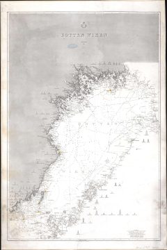 1868 Swedish Nautical Chart / Map of Bothnian Bay