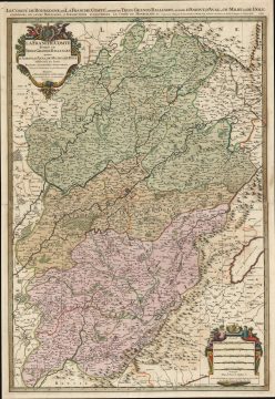1692 Jaillot Map of Burgundy and Franche Comte, France (Burgundy Wine)