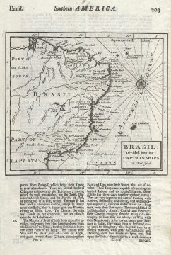 1701 Moll Map of Brazil