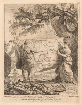 1753 Jonas Hanway Allegorical Frontispiece