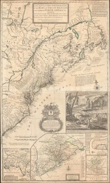 1715 / 1733 Herman Moll 'Beaver Map' of the English Colonies in North America