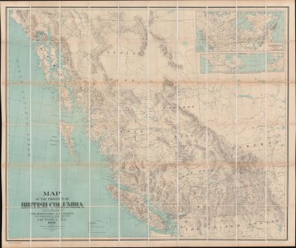 1896 Jörgensen Map of British Columbia, Canada