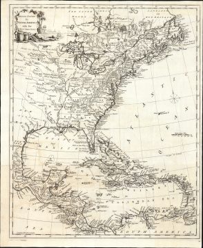 1770 Thomas Kitchin Map of the British Empire in North America