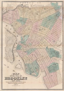 1873 Dripps Map of Brooklyn, New York