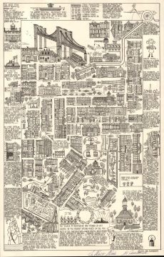 1976 Gammarato Pictorial Map of Brooklyn, New York