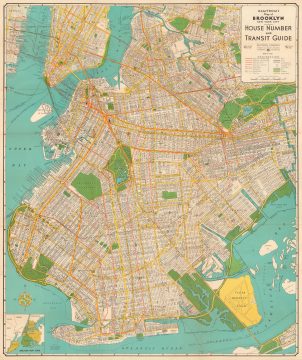 1953 Hagstrom City Plan of Brooklyn, New York