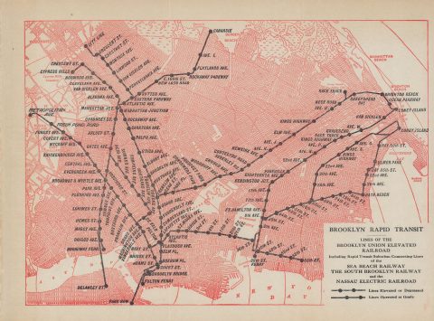 1903 Map of the Brooklyn Rapid Transit System