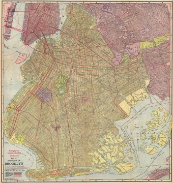 1913 Brooklyn Eagle / Williams Map of Brooklyn, Staten Island