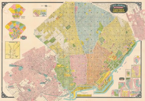 1966 Bemporat City Plan or Map of Buenos Aires, Argentina