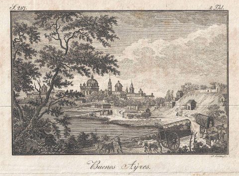 1820 Berka View of Buenos Aires, Argentina