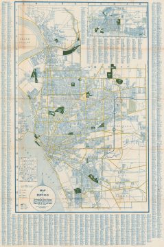 1940 Interstate Publishing Company City Plan or Map of Buffalo, New York