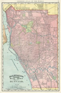1892 Rand McNally Map of Buffalo, New York