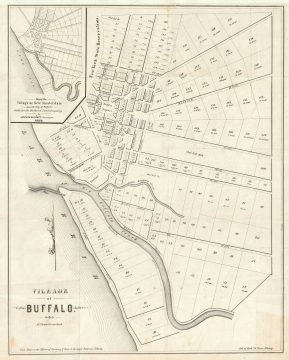 1848 Pease Map of Buffalo, New York