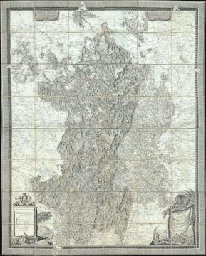 1782 Gauthey Map of Bourgogne (Burgundy Wine Region), France