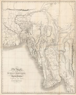 1829 Crawfurd Map of Burma or Myanmar - first accurate map of Burma!