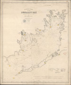 1882 Eldridge Nautical Chart or Map of Buzzard Bay, Massachusetts