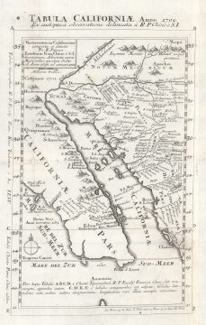 1702 Kino Map of California (first map to disprove the Califorina as an Island theory)