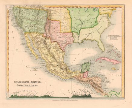 1850 Dower Map Mexico and California