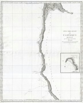 1799 Vancouver Map of Oregon and Northern California