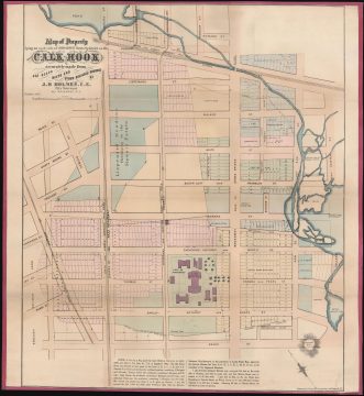 1865 Holmes Map of Tribeca and Collect Pond Area, New York City