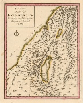 1780 Schley Map of Canaan and its pre-Israelite Kingdoms