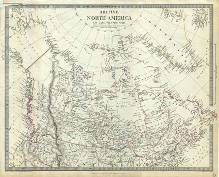 1834 S.D.U.K Map of British North America or Canada