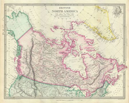 1848 S.D.U.K. Map of British North America or Canada