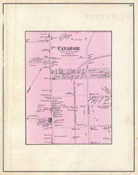 1873 Beers Map of Canarsie, Brooklyn, New York City