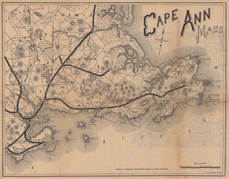 1889 Rand Avery Supply Company Map of Cape Ann, Massachusetts