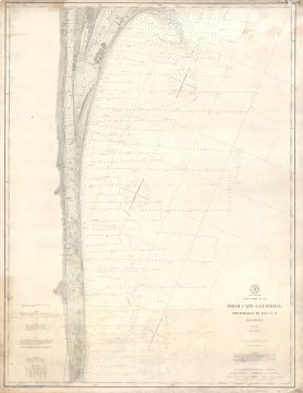 1903 U.S.C.G.S. Nautical Chart or Map of Cape Canaveral, Florida
