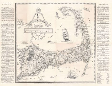 1934 Kenneth Morang Pictorial Map of Cape Cod, Massachusetts